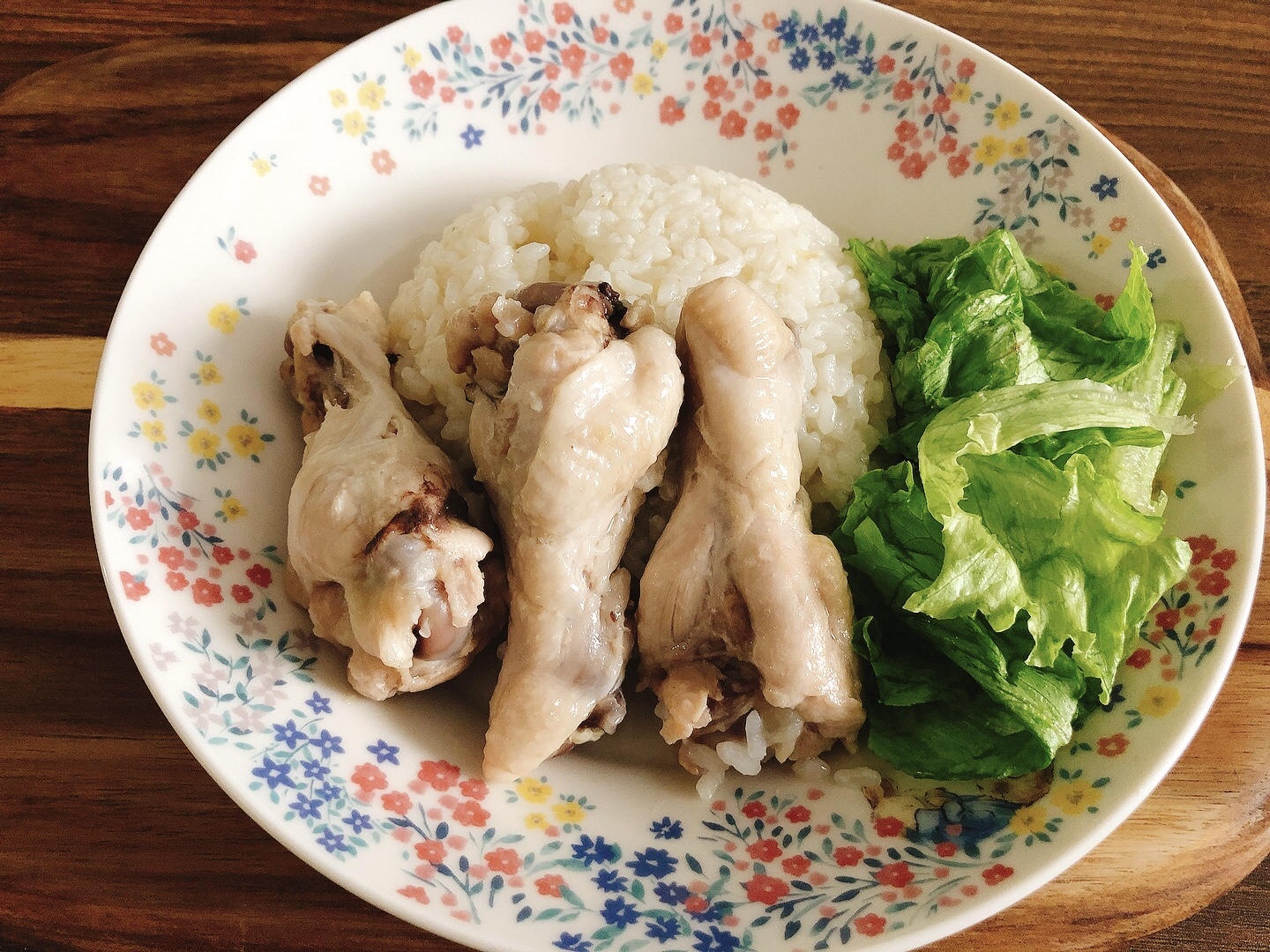 一人分の鶏の骨つき肉でシンガポールチキンライス風の作り方 こしあんblog